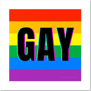 Gay Rainbow Posters and Art